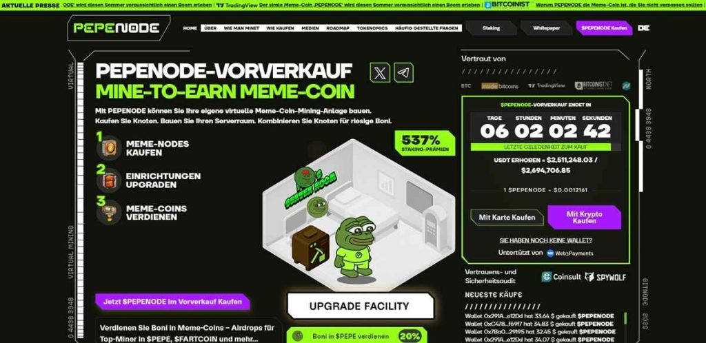 PepeNode (PEPENODE): Infrastruktur trifft Meme-Narrativ