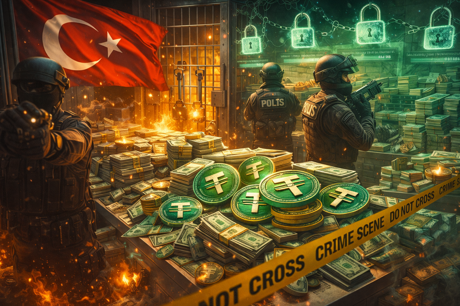 Türkei beschlagnahmt 544 Millionen Dollar USDT – Tether sperrt Adressen