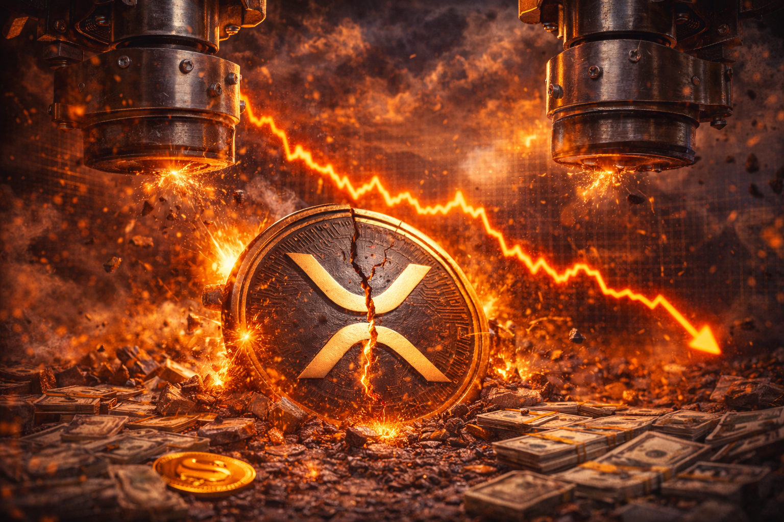 XRP unter Druck, Shorts steigen